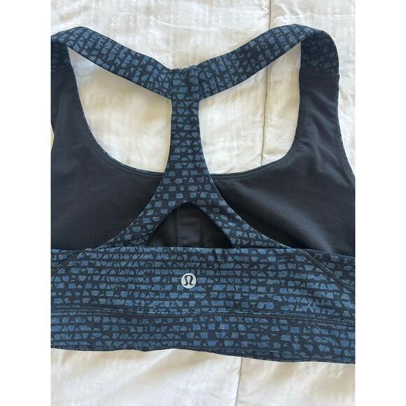 Lululemon Fast Lane Workout Bra Teal Size 10 - Picture 9 of 11